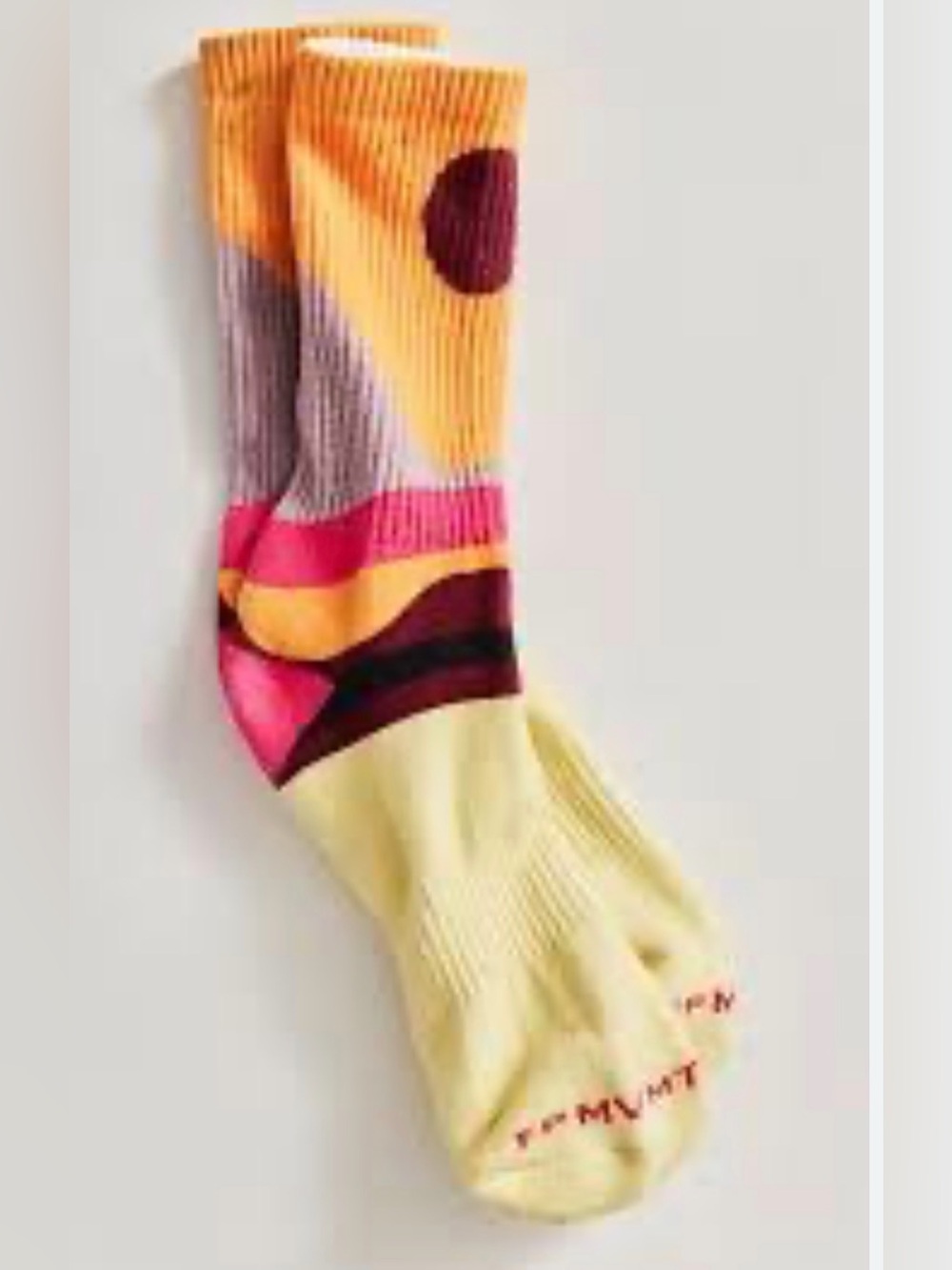 FP Movement Sedona Crew Socks Orange and Pink NWT